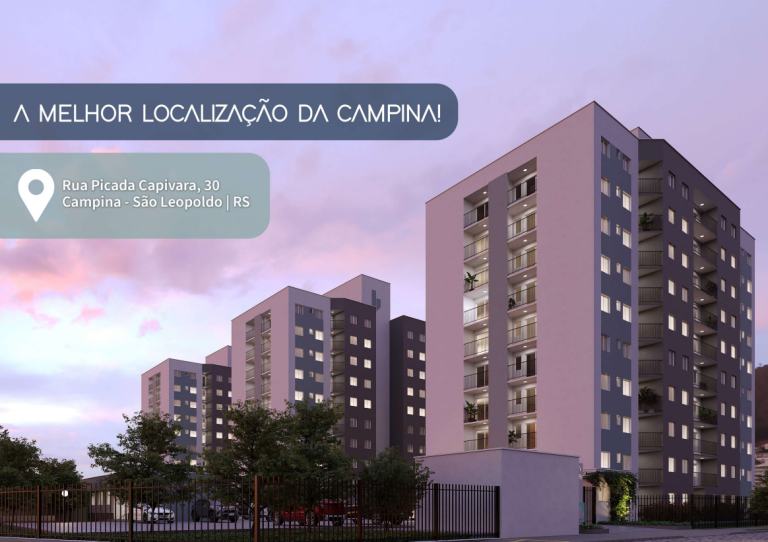 SÃO LEOPOLDO – CAMPINA – APARTAMENTO NA PLANTA COM 2 DORMITÓRIOS