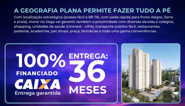 APARTAMENTO NA PLANTA EM NOVO HAMBURGO – BAIRRO PÁTRIA NOVA