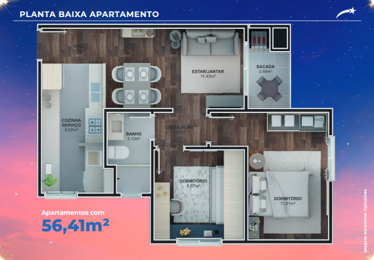 Apartamento na Planta em Campo Bom