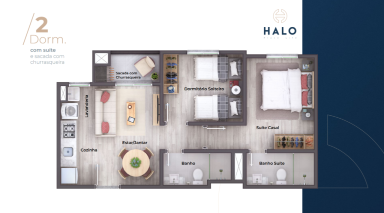 APARTAMENTO NA PLANTA EM CANOAS COM 2 DORMITÓRIOS E SUITE APARTAMENTO NA PLANTA EM CANOAS COM 2 DORMITÓRIOS E SUITE