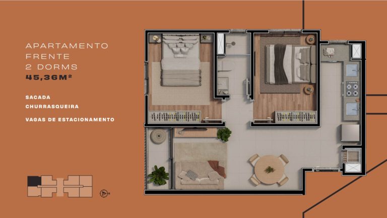 APARTAMENTO NA PLANTA EM CANOAS – LINQ – BAIRRO IGARA APARTAMENTO NA PLANTA EM CANOAS – LINQ – BAIRRO IGARA