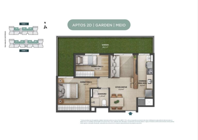 Apartamento na Planta em Canoas – Residencial Open Major