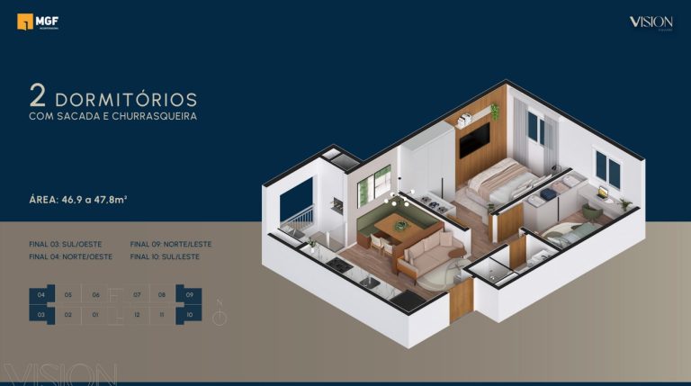 APARTAMENTO NA PLANTA EM NOVO HAMBURGO – RESIDENCIAL VISION