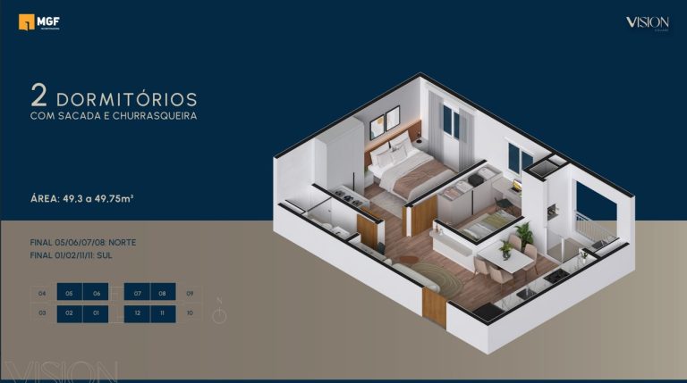 APARTAMENTO NA PLANTA EM NOVO HAMBURGO – RESIDENCIAL VISION