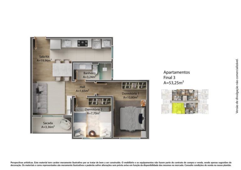 Residencial Vivaldi – Apartamento na Planta em Tijucas – SC