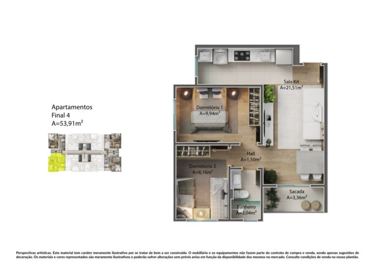 Residencial Vivaldi – Apartamento na Planta em Tijucas – SC
