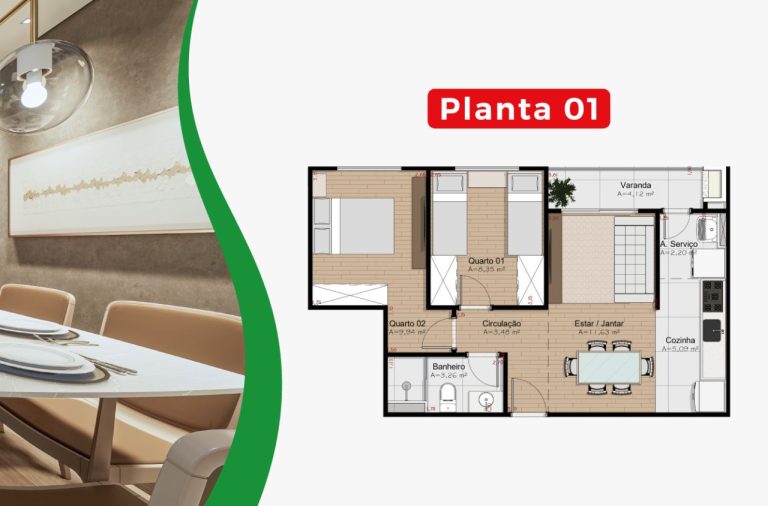 Residencial Villa Di Napoli – Apartamento na Planta em Tijucas – SC
