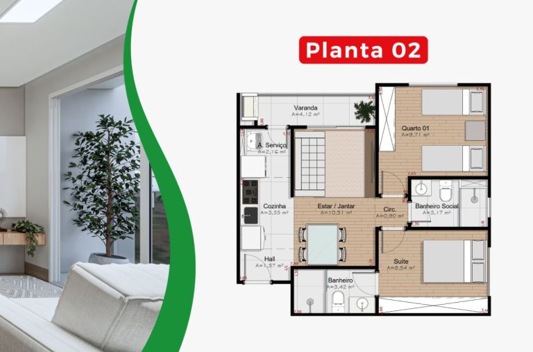 Residencial Villa Di Napoli – Apartamento na Planta em Tijucas – SC