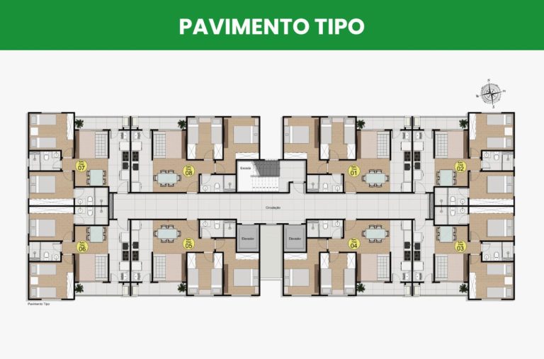 Residencial Villa Di Napoli – Apartamento na Planta em Tijucas – SC